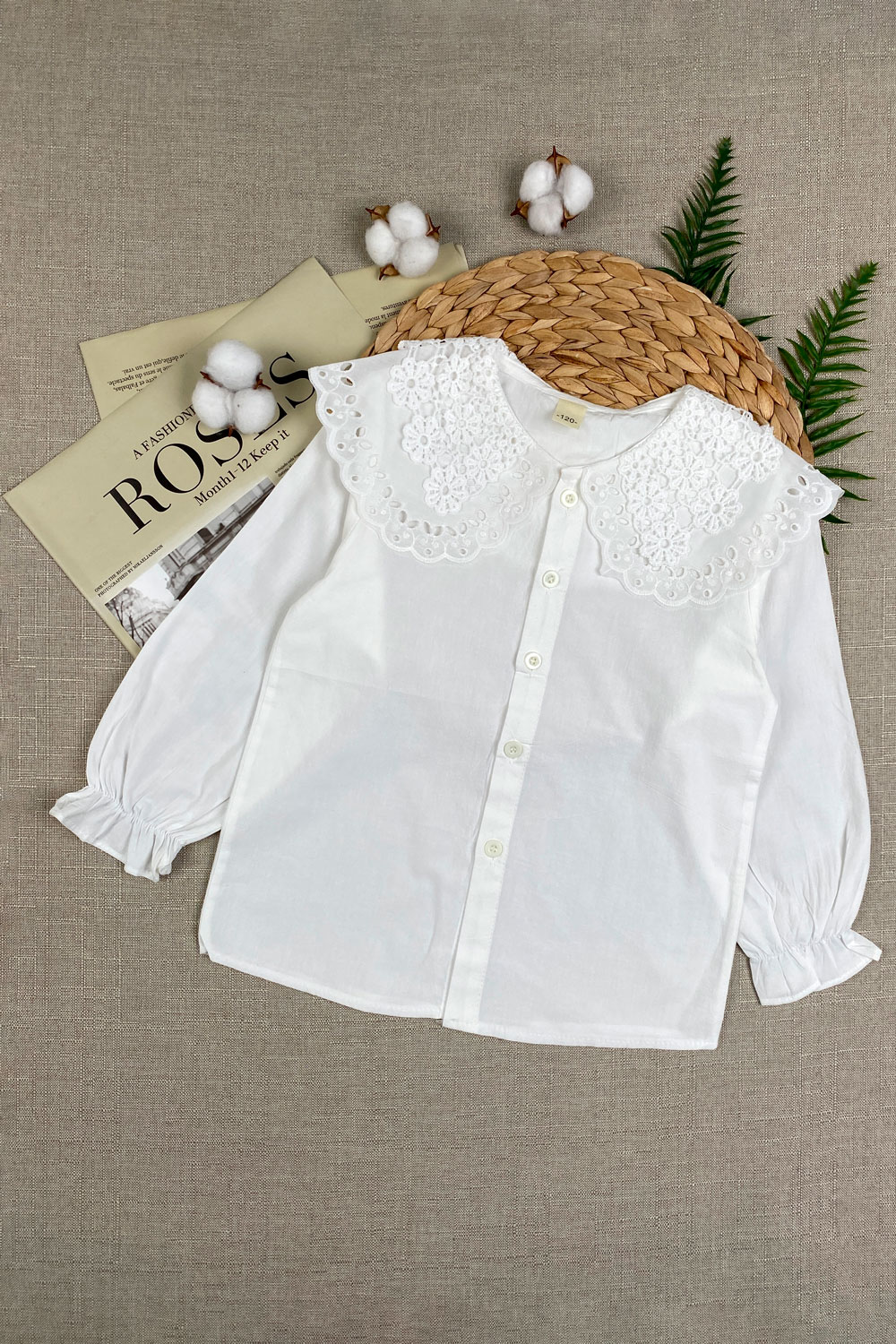 Рубашка для девочек д.р детская одежда оптом Томико