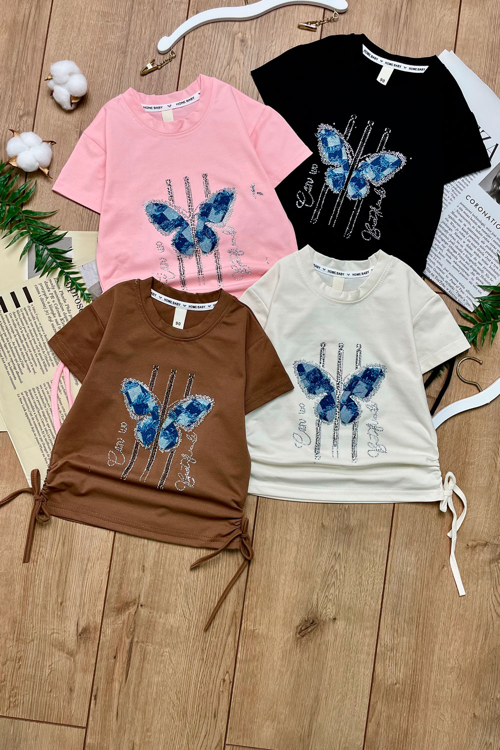 Футболка для девочек детская одежда оптом Томико