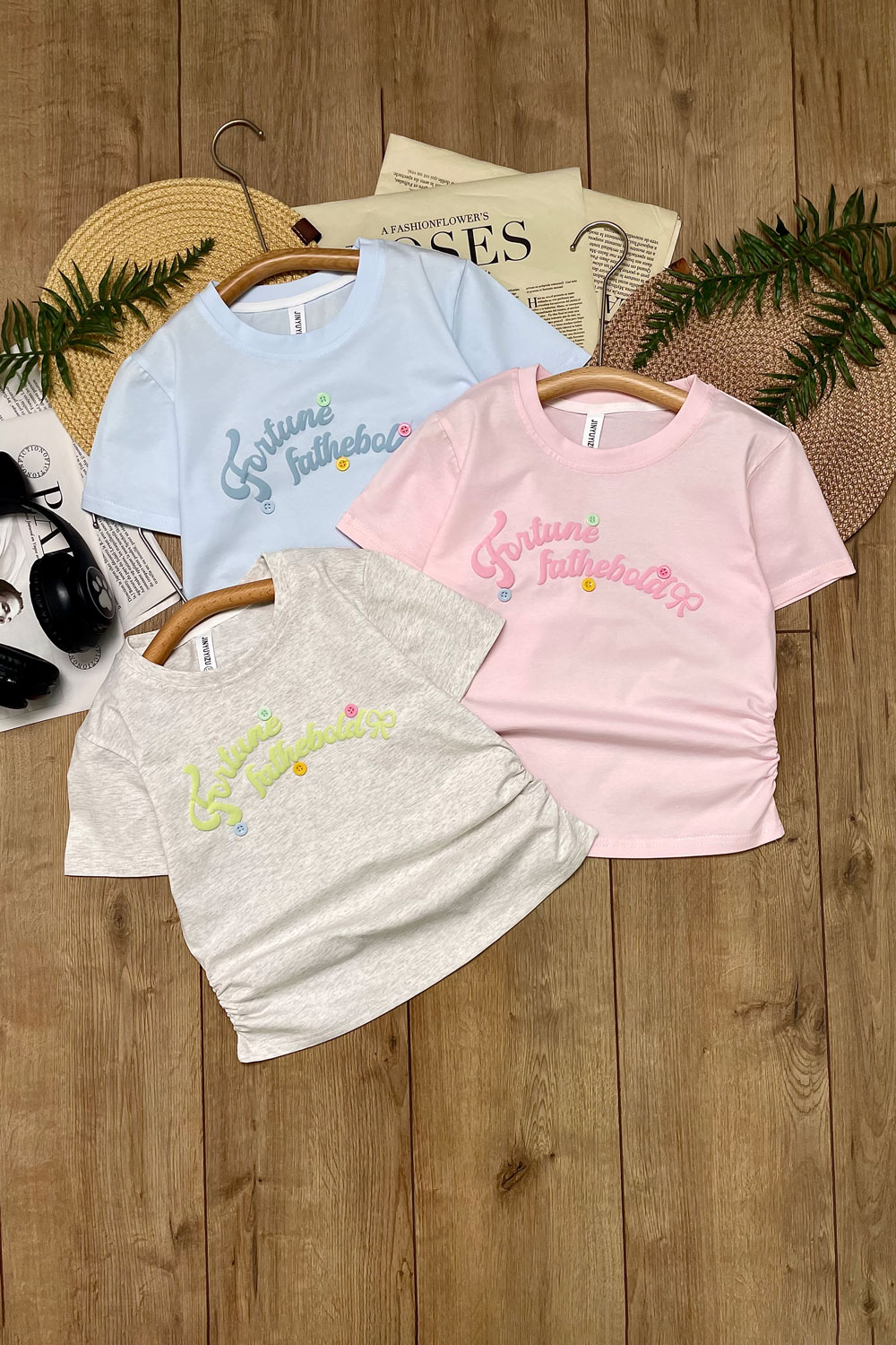 Футболка для девочек 1ОЧ детская одежда оптом Томико