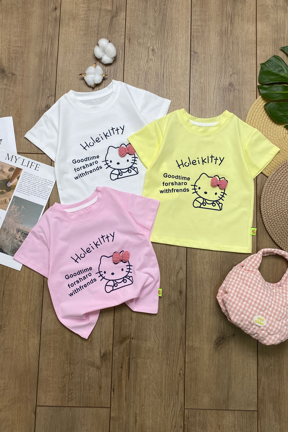 Футболка для девочек 1ОЧ детская одежда оптом Томико