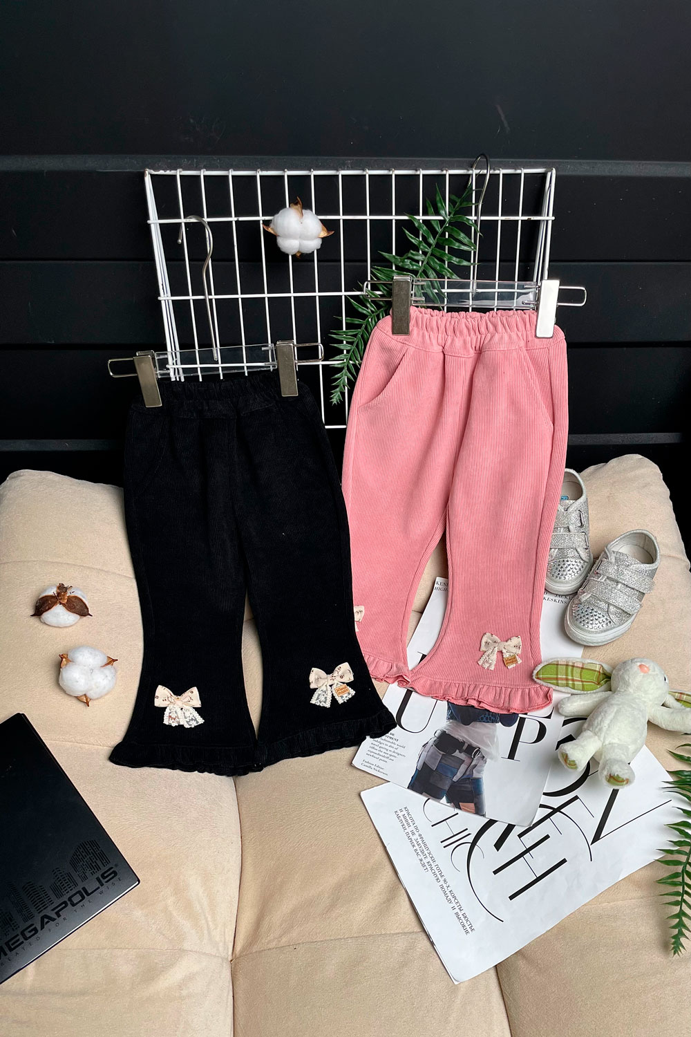 Брюки для девочек детская одежда оптом Томико