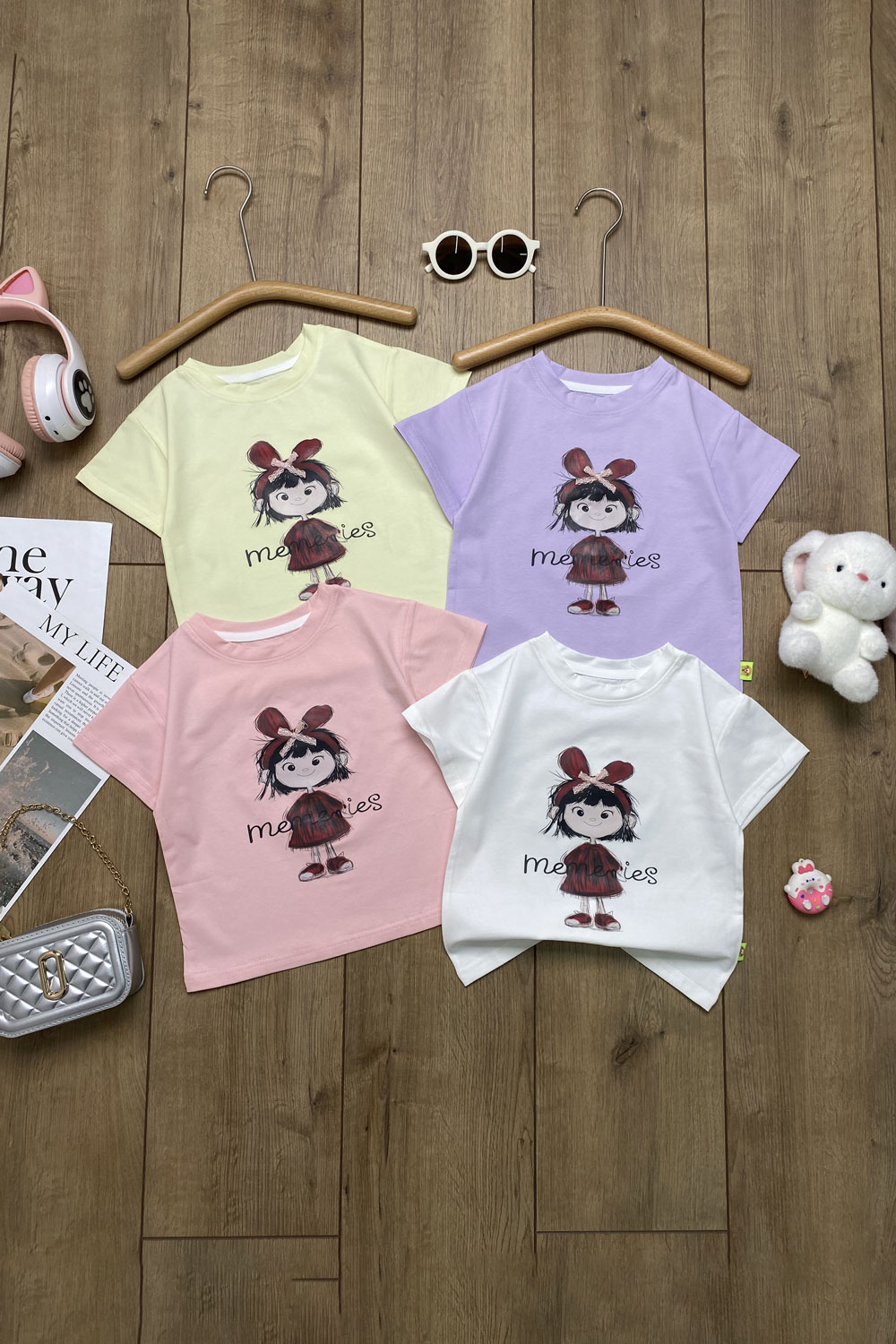 Футболка для девочек 1ОЧ детская одежда оптом Томико