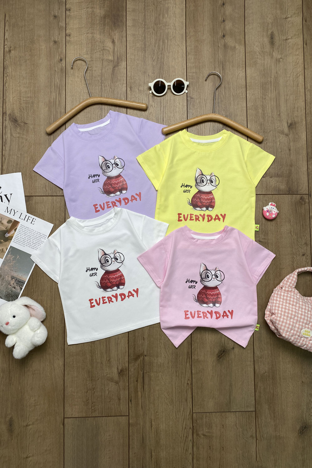 Футболка для девочек 1ОЧ детская одежда оптом Томико