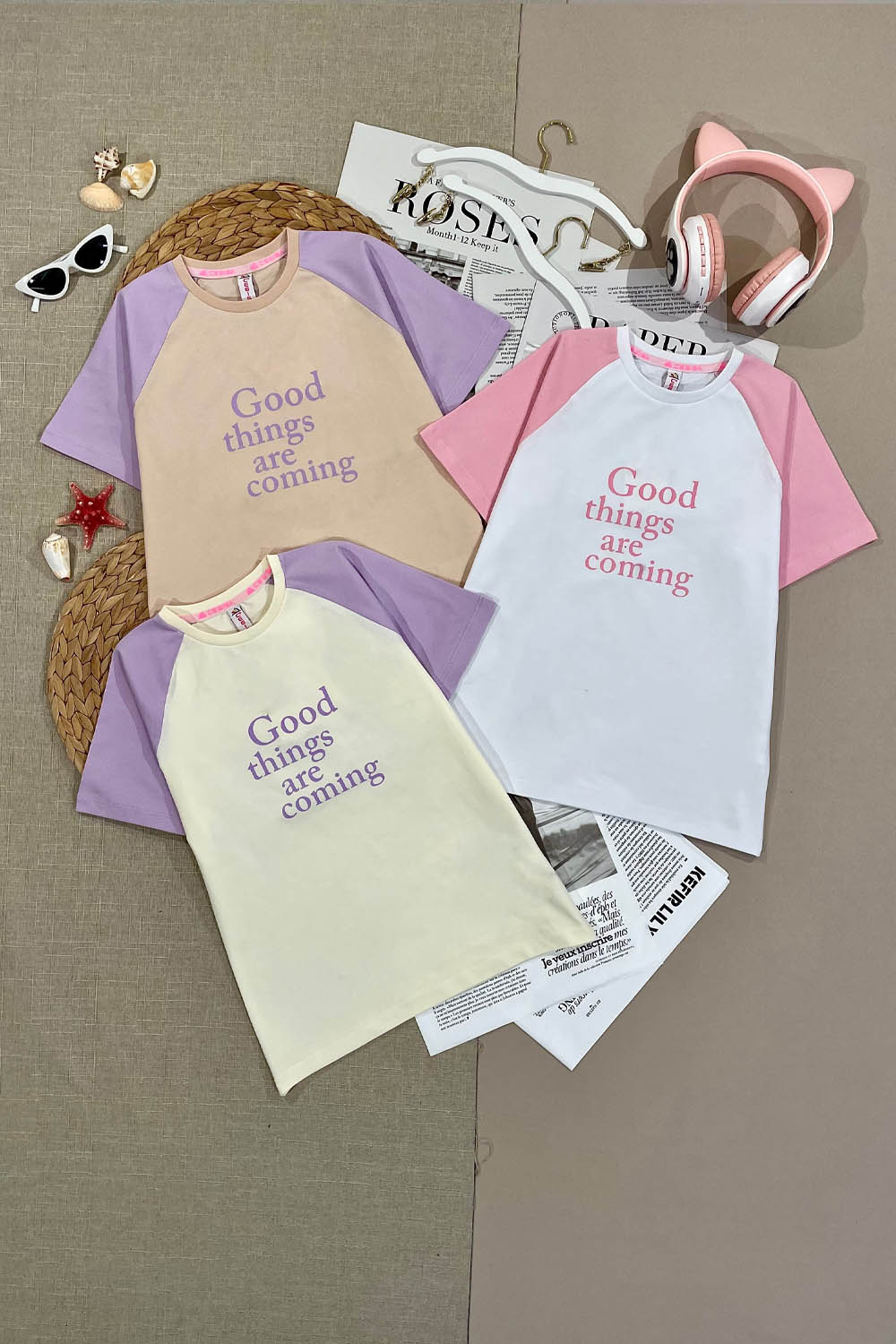 Футболка для девочек детская одежда оптом Томико