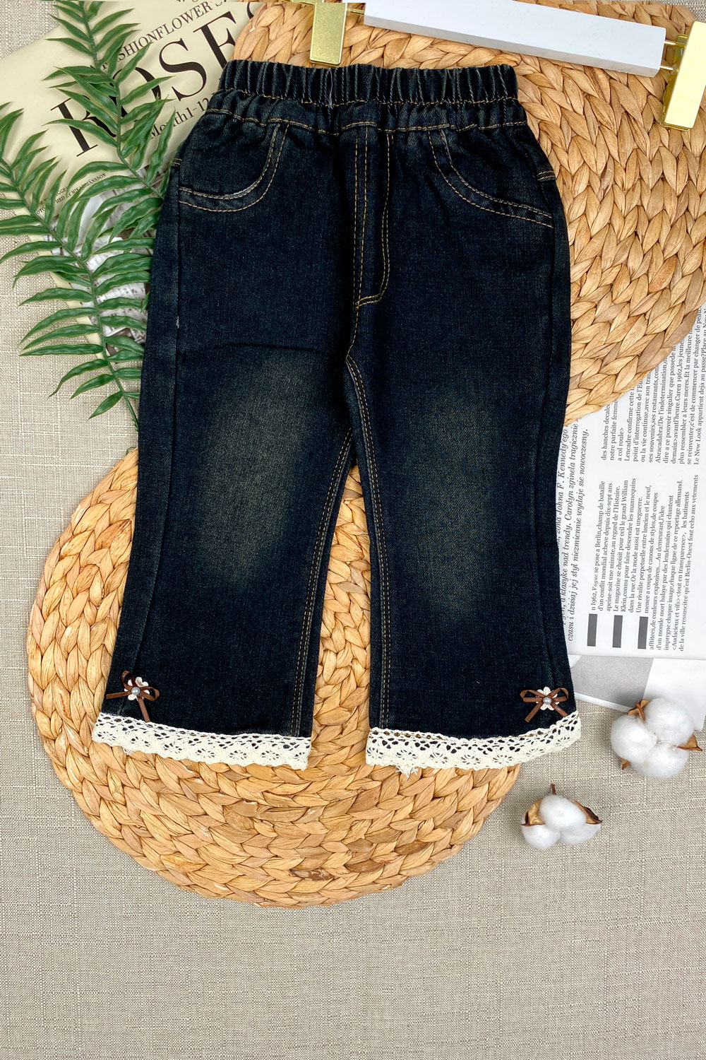 Джинсы для девочек детская одежда оптом Томико