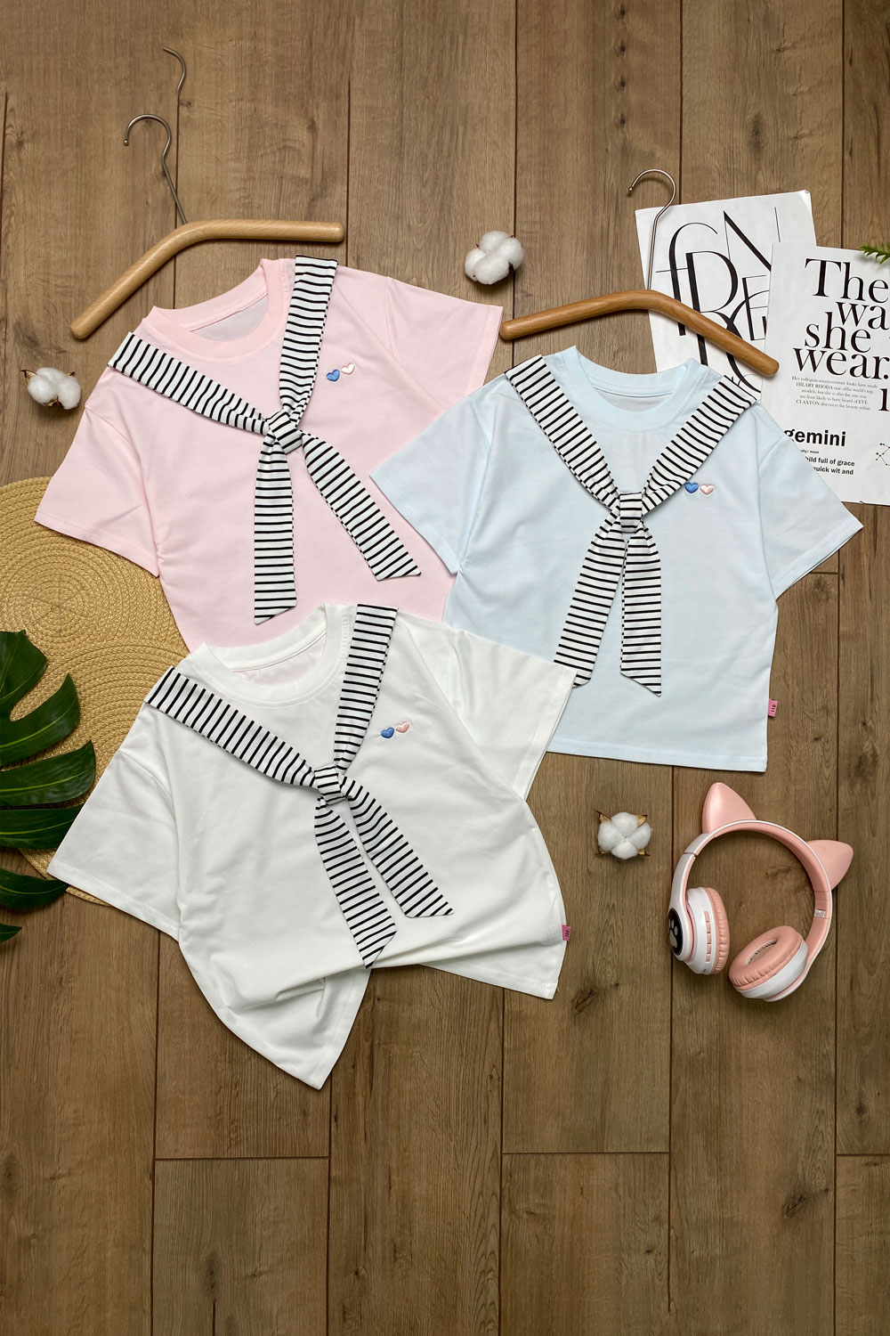 Футболка для девочек 1ОЧ детская одежда оптом Томико