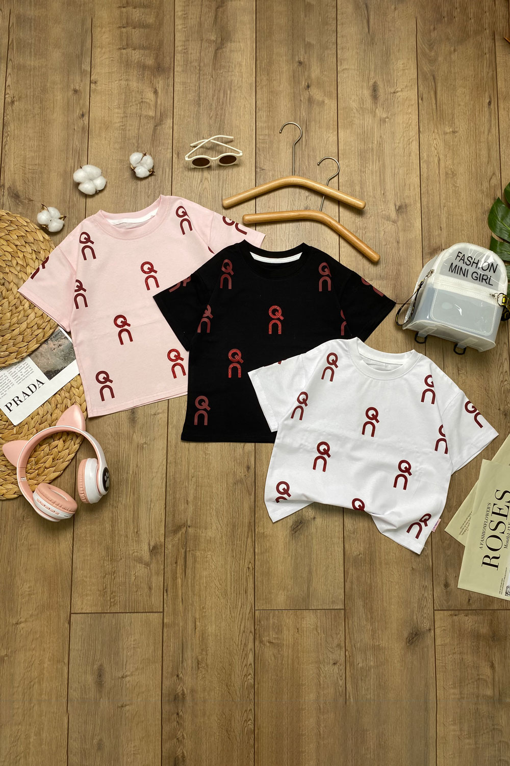 Футболка для девочек 1ОЧ детская одежда оптом Томико