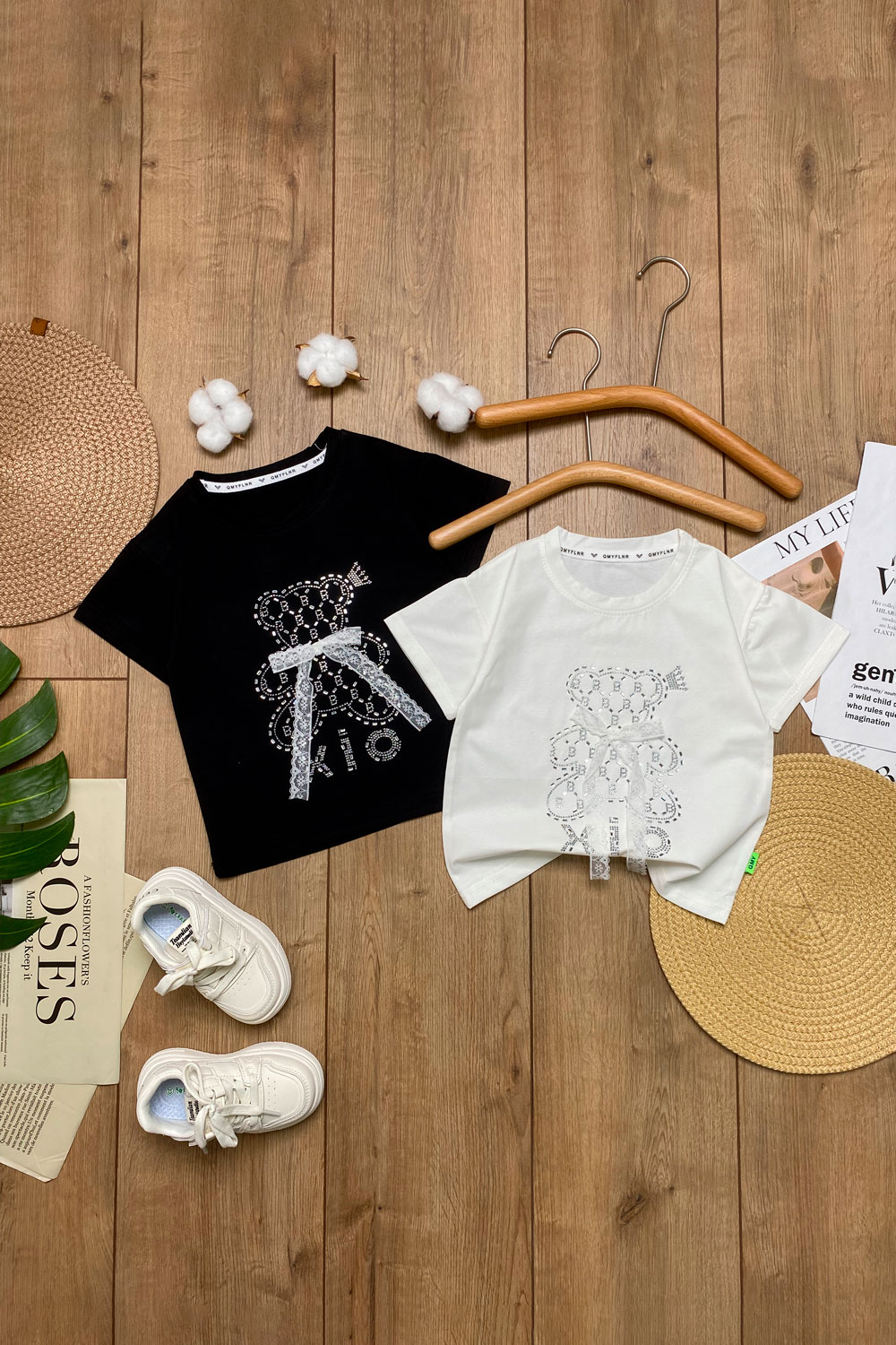 Футболка для девочек 1ОЧ детская одежда оптом Томико